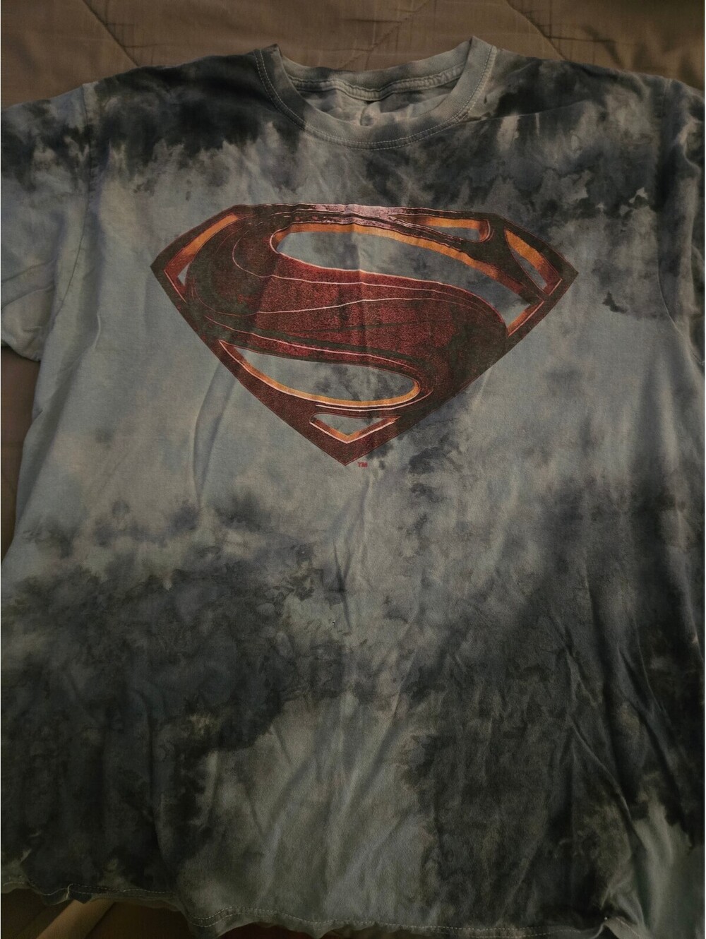 Justice League Superman Tie-Dye Graphic T-Shirt Large